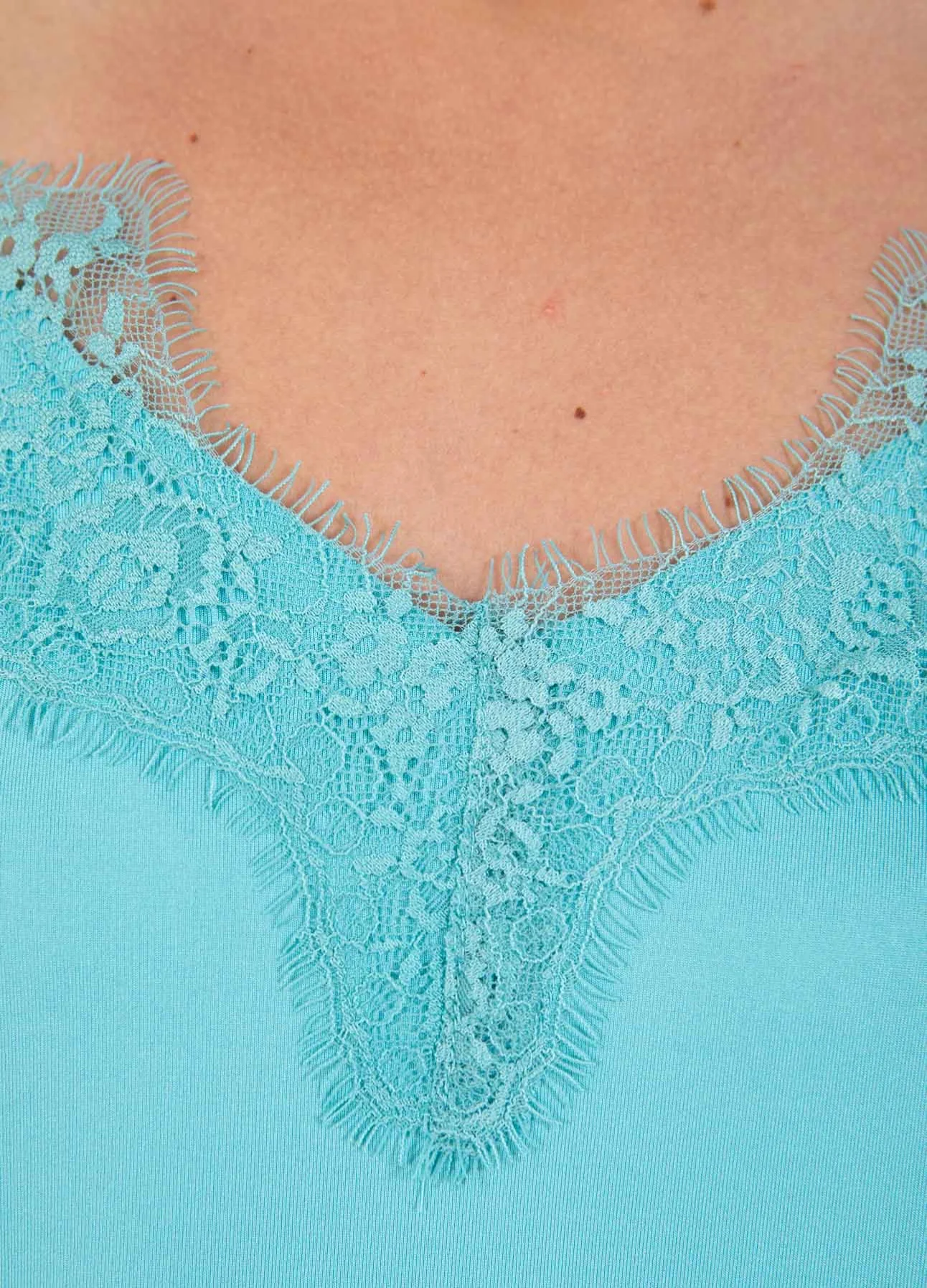 CC HEART KANTENTOP - Aqua blue - Afbeelding 8