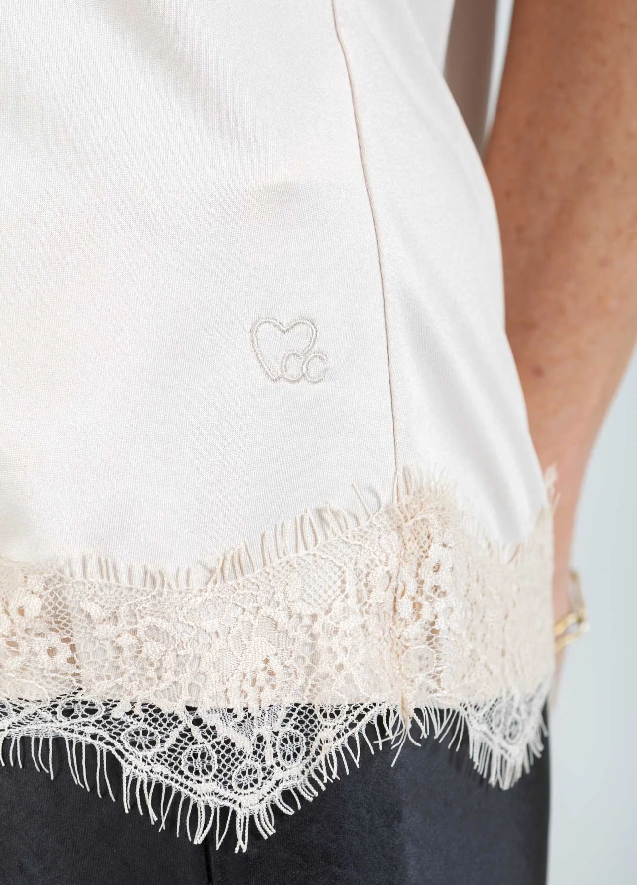 CC HEART KANTENTOP - Nude - Afbeelding 5