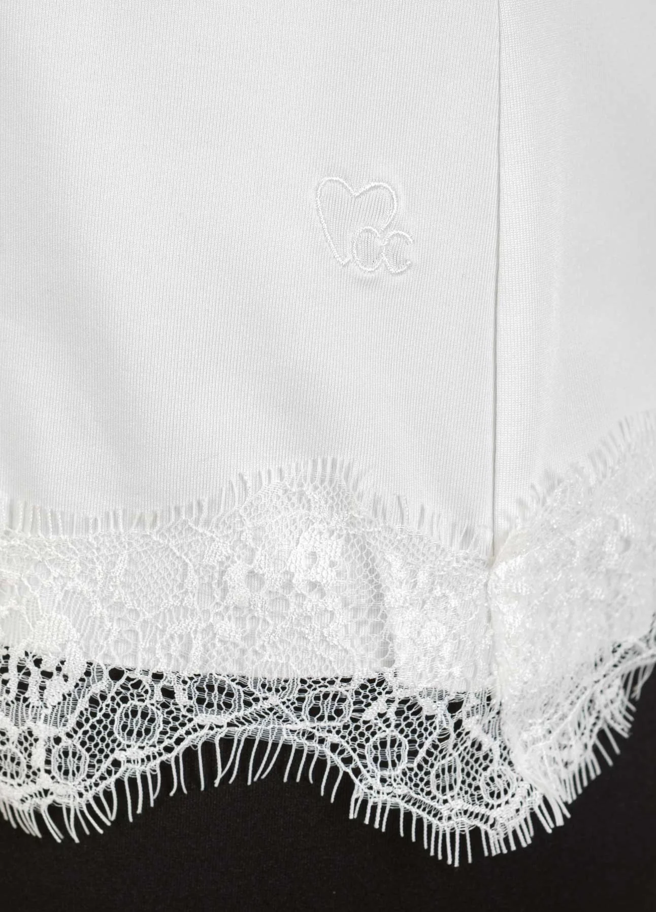 CC HEART KANTENTOP - Off White - Afbeelding 5
