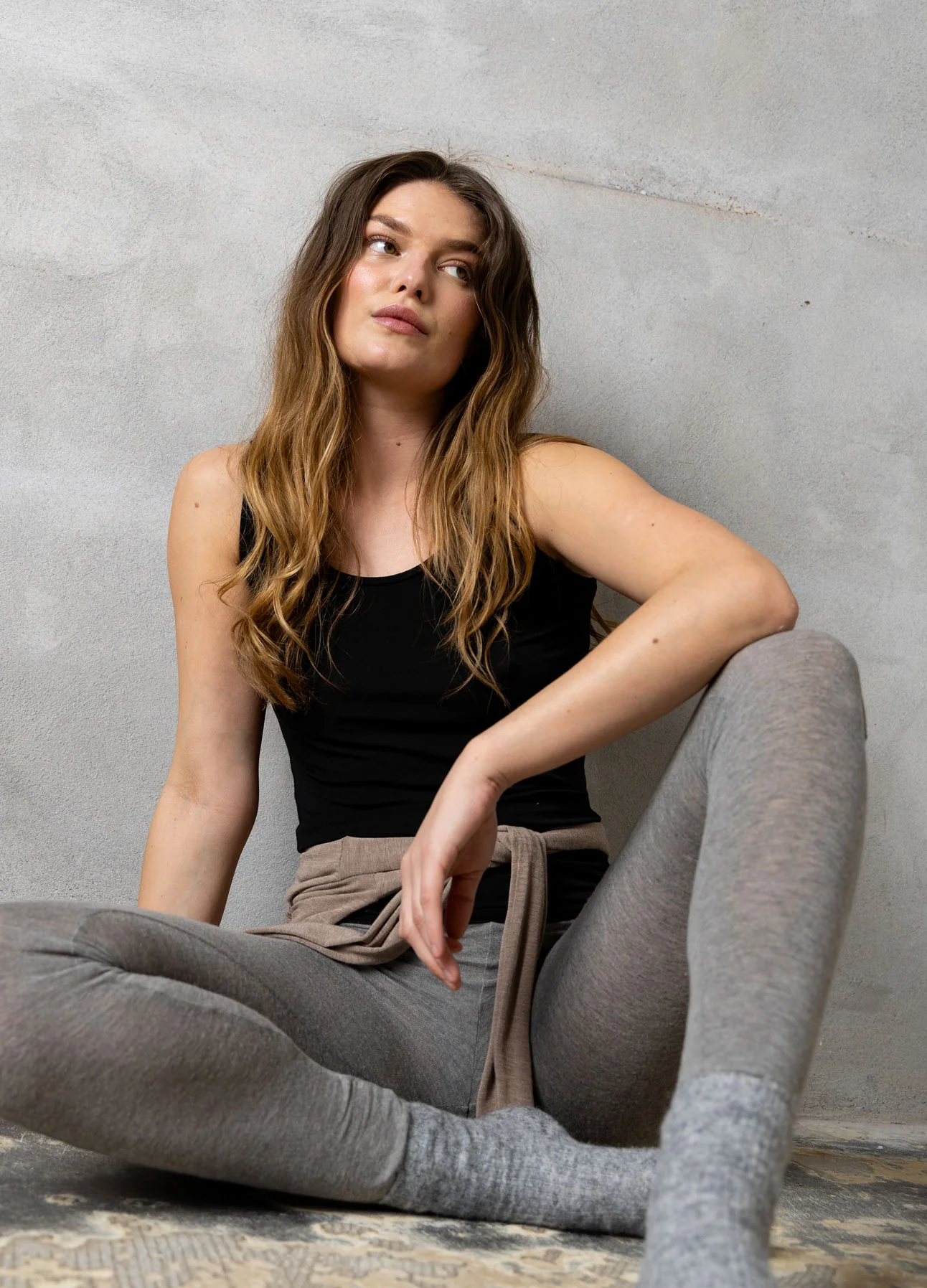 CC HEART LANA WOLLE LEGGINGS - Grey melange - Afbeelding 6