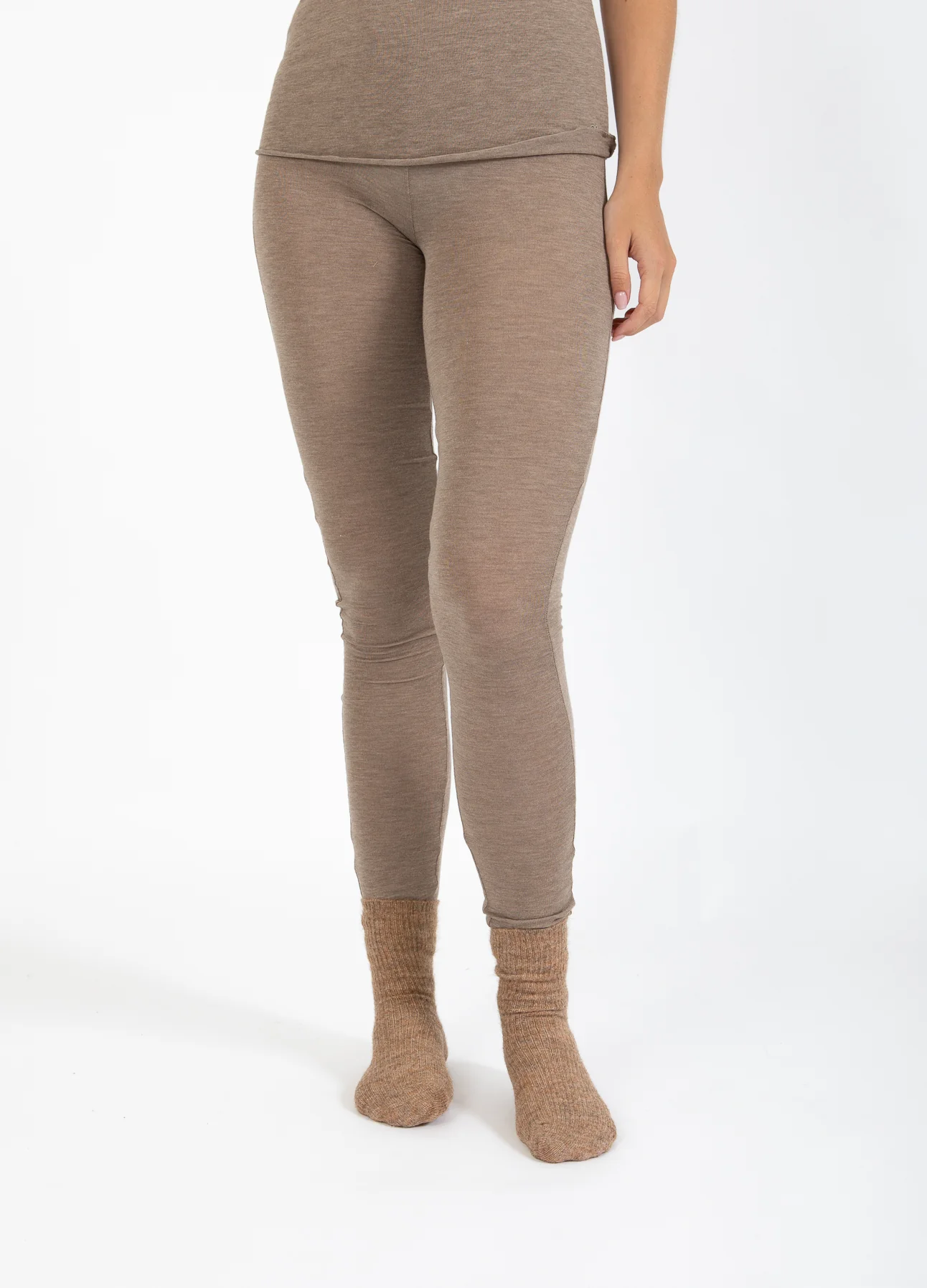CC HEART LANA WOLLE LEGGINGS - Hazel melange - Afbeelding 5