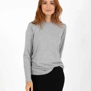 CC HEART LANGARM T-SHIRT - Light grey melange