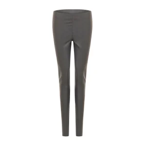 CC HEART LEGGINGS UIT LEER - Grey Mud