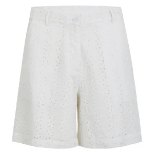CC HEART LENA SHORTS W. BRODERIE ANGLAISE - White