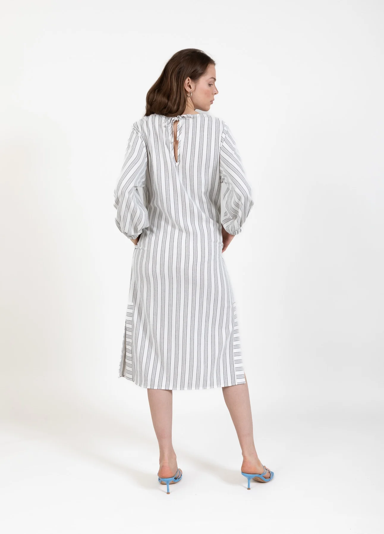 CC HEART LINA LOSJES JURK IN LEEFSTIJLOPTIEK - Cream/black stripes - Afbeelding 6