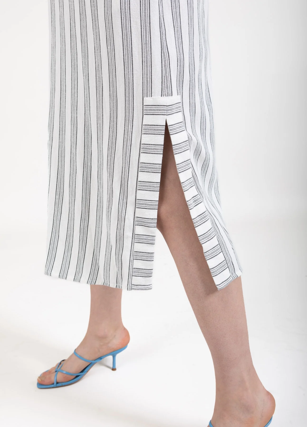 CC HEART LINA LOSJES JURK IN LEEFSTIJLOPTIEK - Cream/black stripes - Afbeelding 4