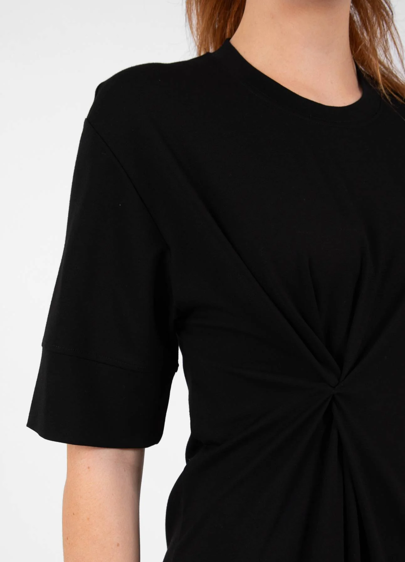 CC HEART NOLA DRAPERET JERSEY JURK - Black - Afbeelding 4