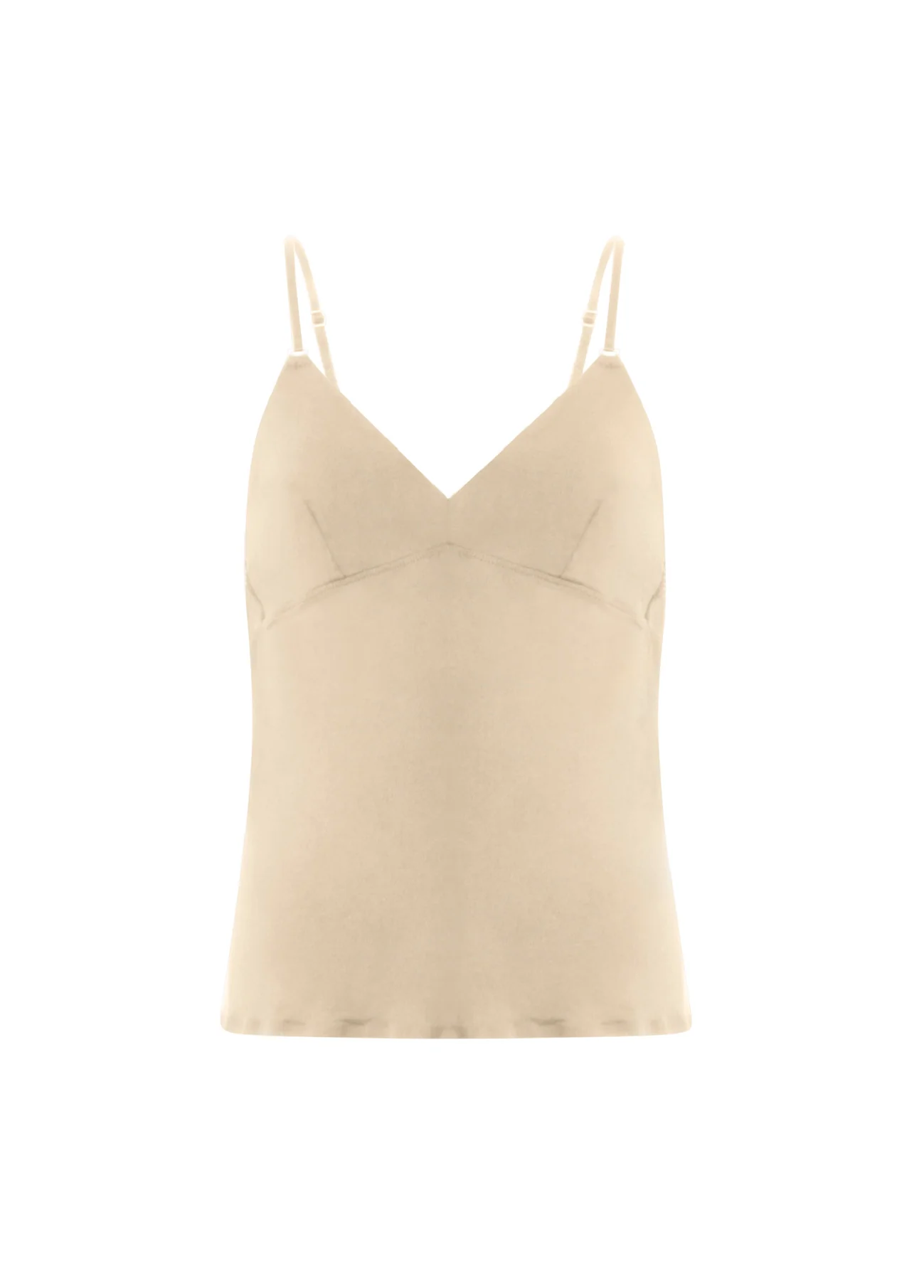 CC HEART RACERBACK TOP - Nude