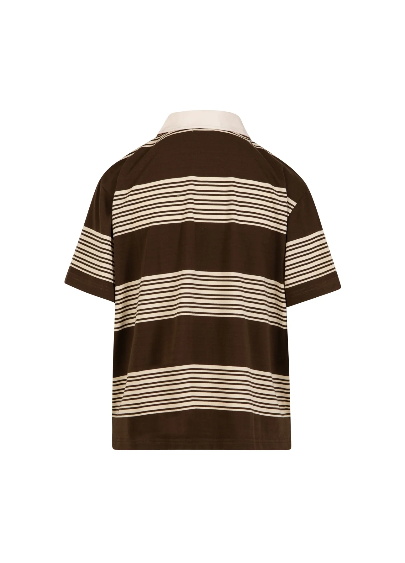 CC HEART RUTH POLO SHIRT KORTE MOUWEN - Brown stripe - Afbeelding 3