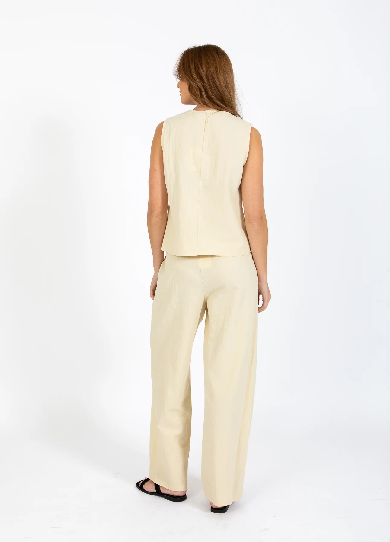 CC HEART SCOUT LINNEN-LOOK VEST TOP - Light honey - Afbeelding 7