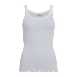 CC HEART ZIJDEN TRÄGERTOP - White