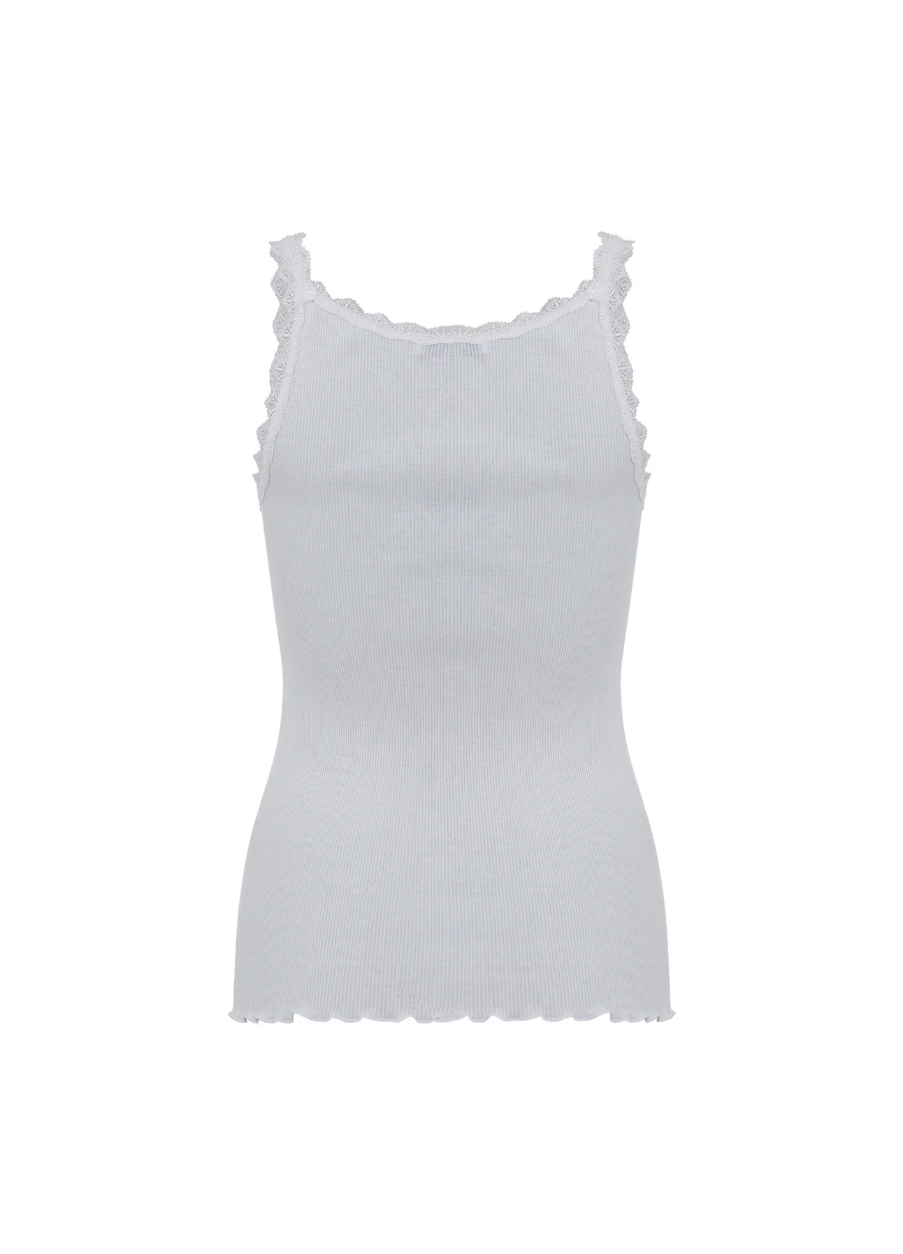 CC HEART ZIJDE TANKTOP MET KANT - White - Afbeelding 7