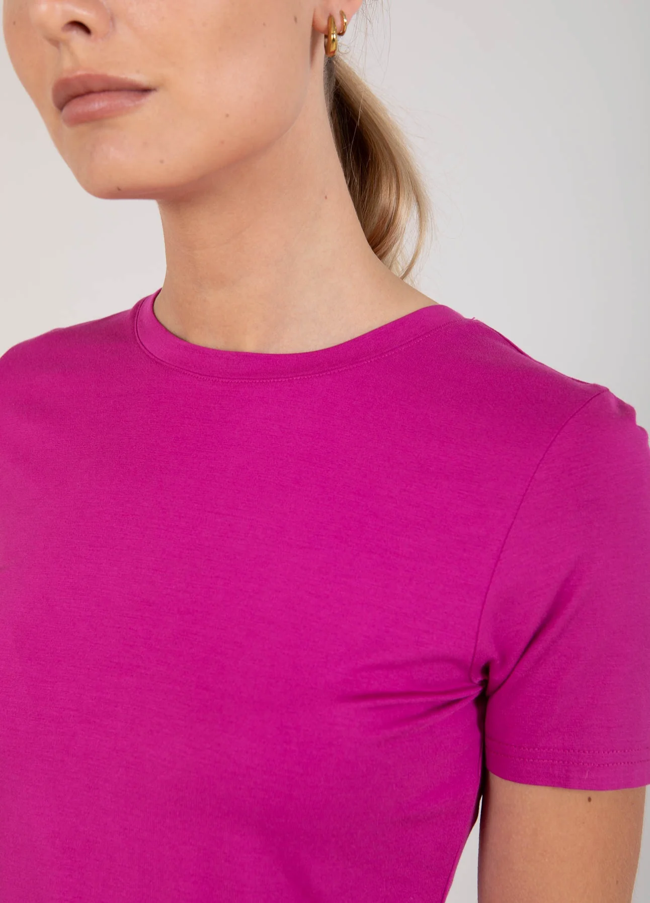 CC HEART SOFIA KORTE MOUW BLOUSE - Berry - Afbeelding 3