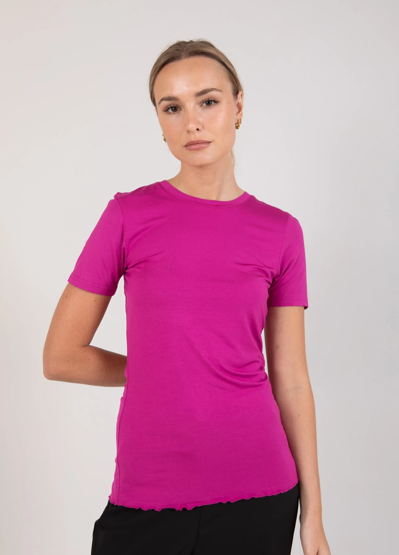 CC HEART SOFIA KORTE MOUW BLOUSE - Berry - Afbeelding 2