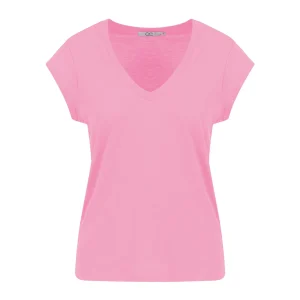 CC HEART V-HALS T-SHIRT - Baby pink