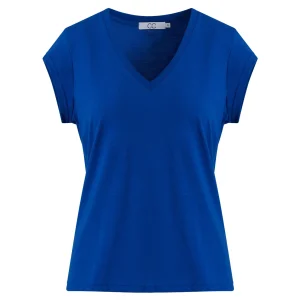 CC HEART V-HALS T-SHIRT - Electric blue