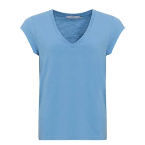 CC HEART V-HALS T-SHIRT - Powder blue