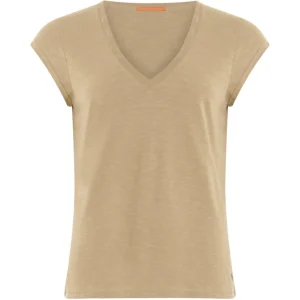 CC HEART V-HALS T-SHIRT - Warm Sand