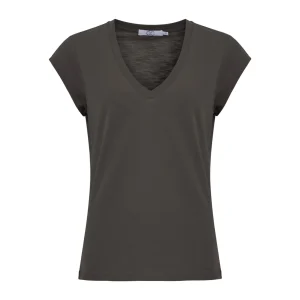 CC HEART V-HALS T-SHIRT - Hunter Green