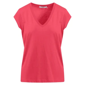 CC HEART V-HALS T-SHIRT - Intense pink