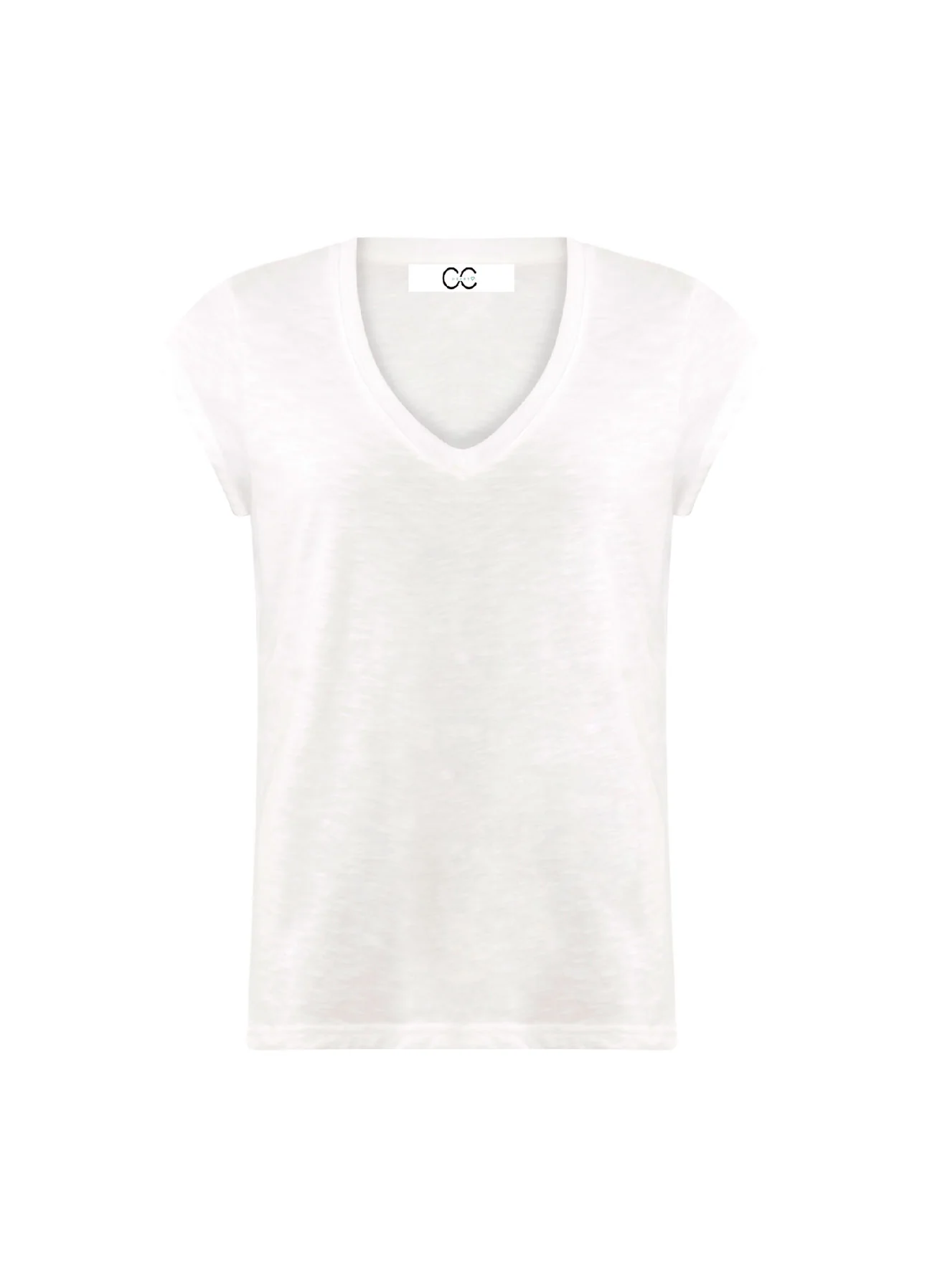 CC HEART V-HALS T-SHIRT - White