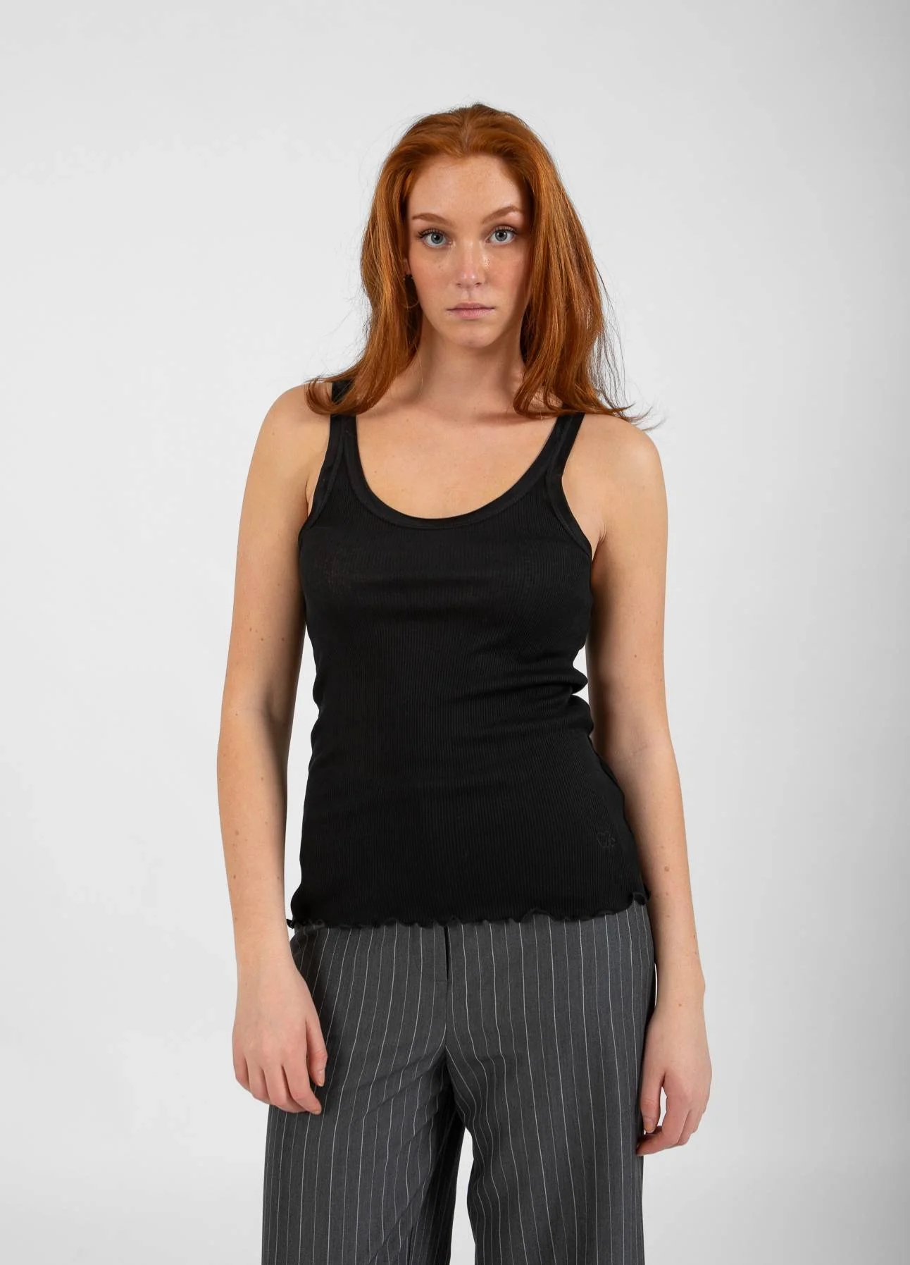 CC HEART ZIJDEN TRÄGERTOP - Black - Afbeelding 3