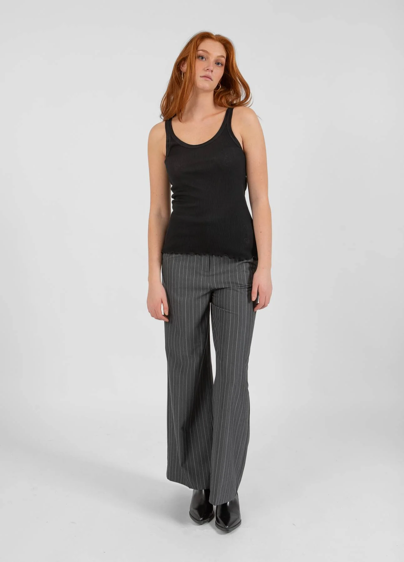 CC HEART ZIJDEN TRÄGERTOP - Black - Afbeelding 5