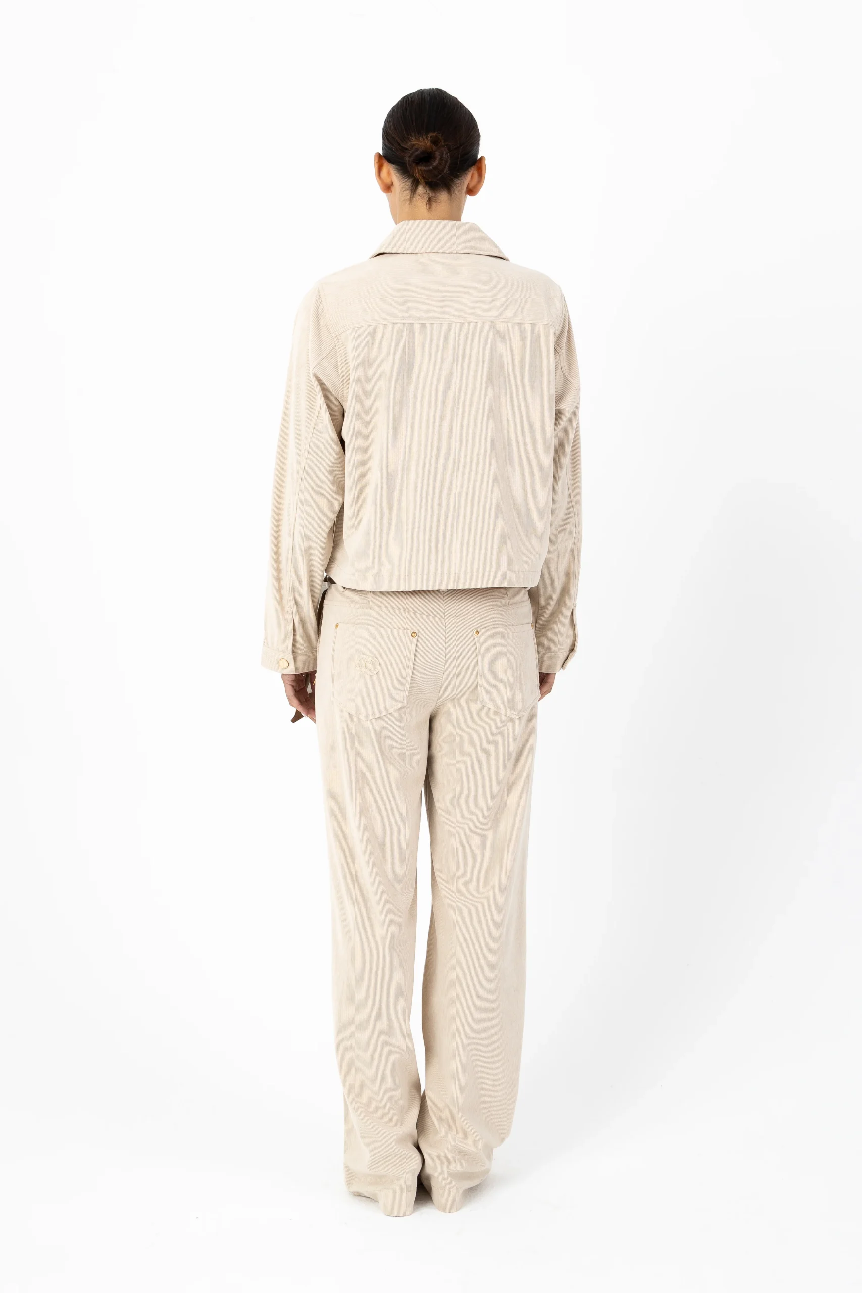 CORDUROY BROEK - PETRA FIT - Pearl - Afbeelding 3