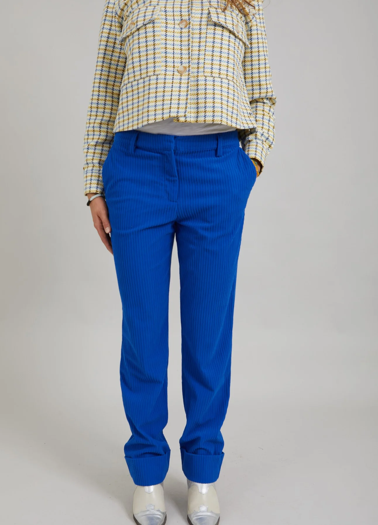 CORDUROY TROUSERS - STELLA FIT - Midnight blue - Afbeelding 5