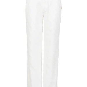 DENIM BROEK MET STRUCTUUR - PETRA PASVORM - White