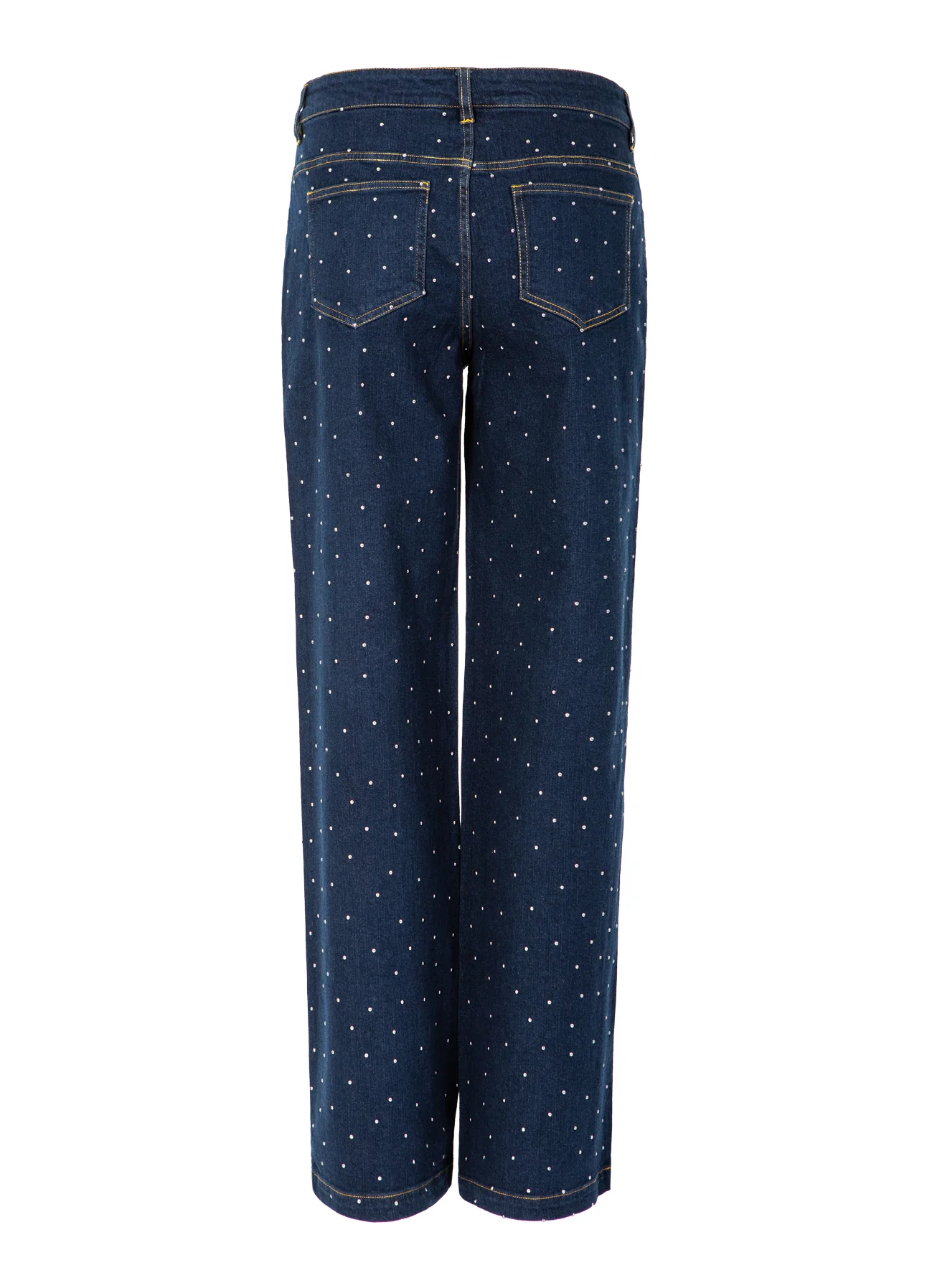 DENIM BROEK MET STUDS - PETRA FIT - Eclipse blue - Afbeelding 7