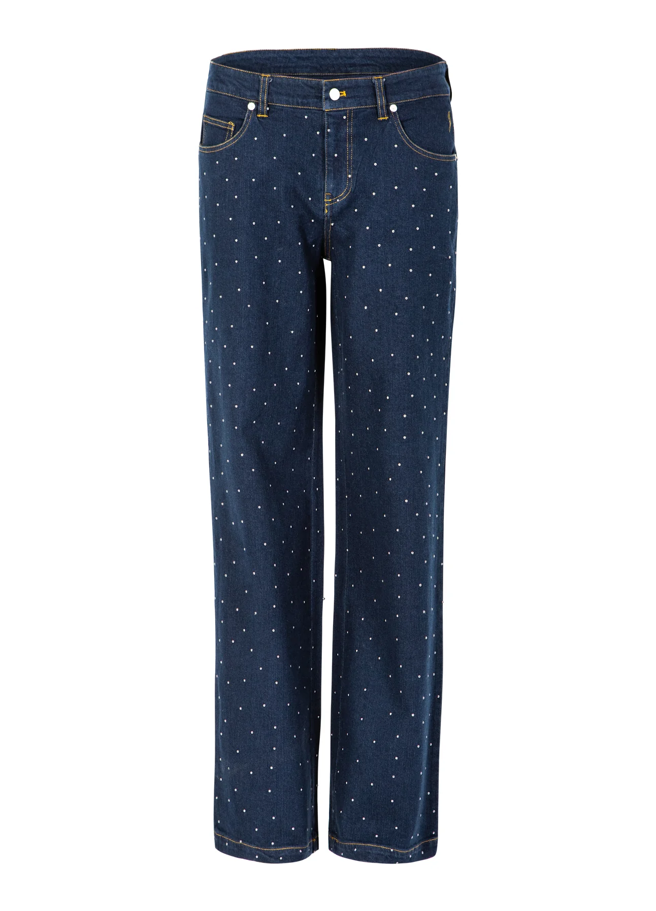 DENIM BROEK MET STUDS - PETRA FIT - Eclipse blue - Afbeelding 6