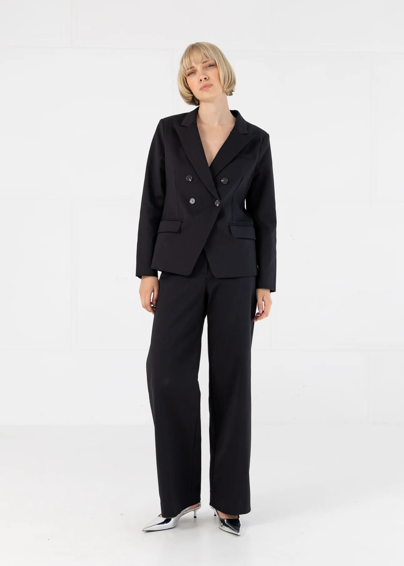 DUBBELDRADIGE BLAZER MET PRAKTISCHE DETAILS - Black - Afbeelding 3