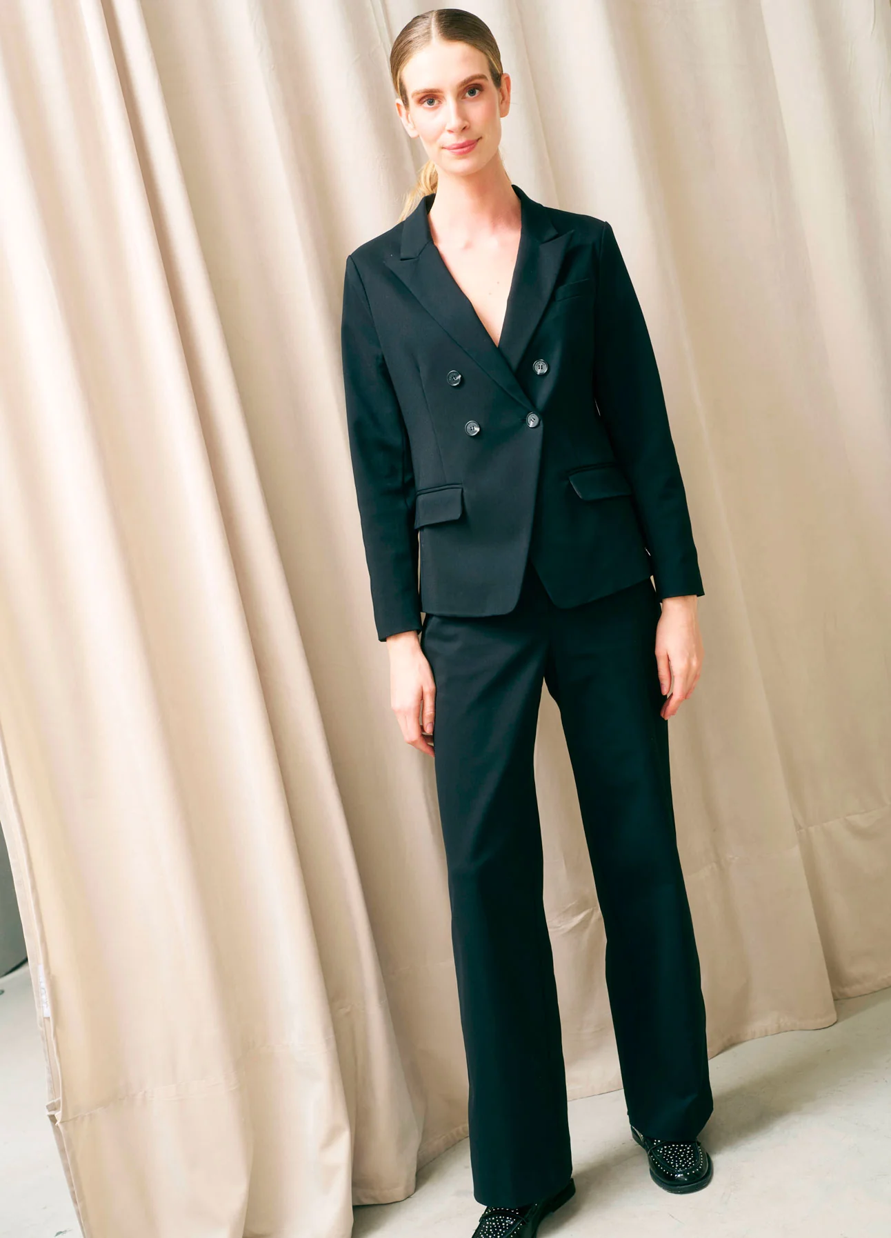 DUBBELDRADIGE BLAZER MET PRAKTISCHE DETAILS - Black - Afbeelding 8