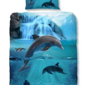 Dekbedovertrek Good Morning Dolfijnen met naam