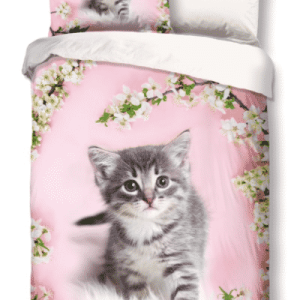 Dekbedovertrek Rose Kitten poes met naam