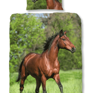 Dekbedovertrek Running Horse met naam