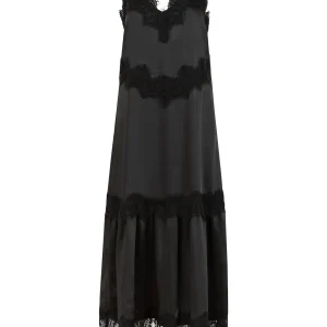 Dress with lace detail - Black