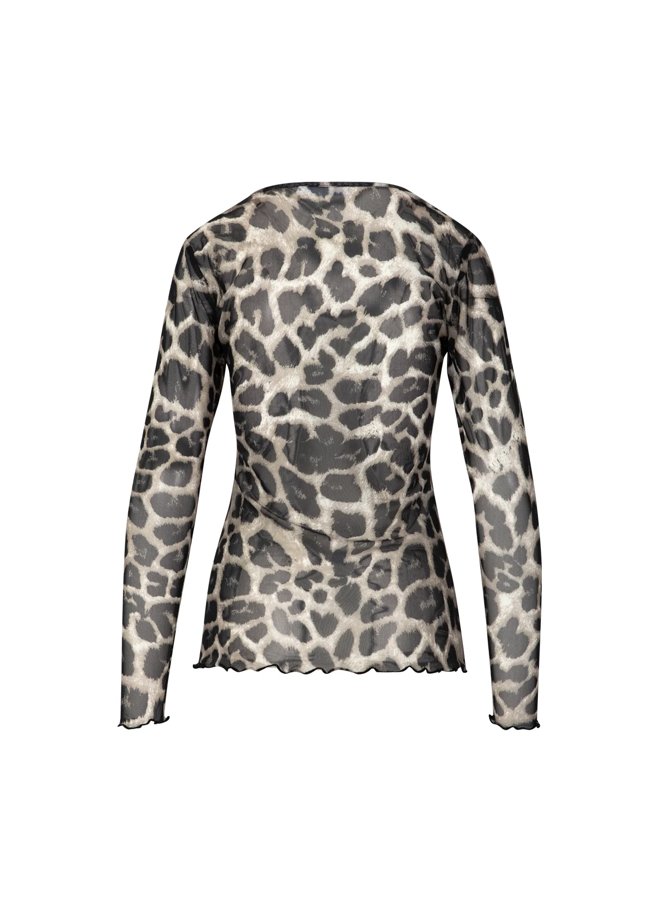 EVE MESH BLOUSE - Big leo print - Afbeelding 3