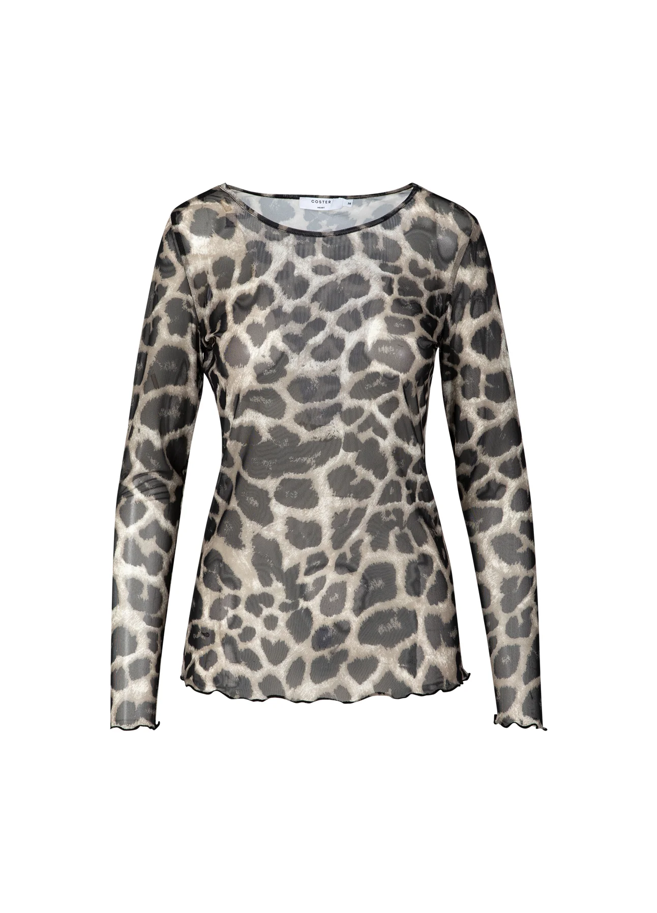 EVE MESH BLOUSE - Big leo print - Afbeelding 2