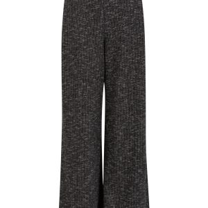GEBREIDE BROEK - Black/grey mix