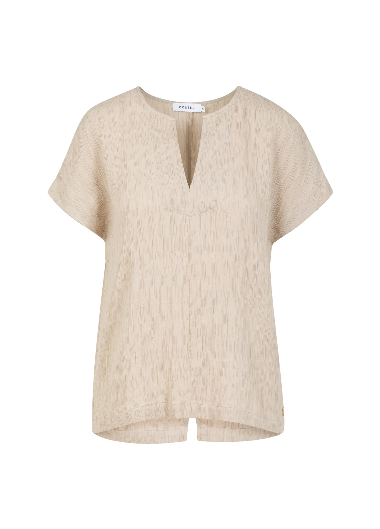 GESTRUCTUREERDE TOP - Warm sand