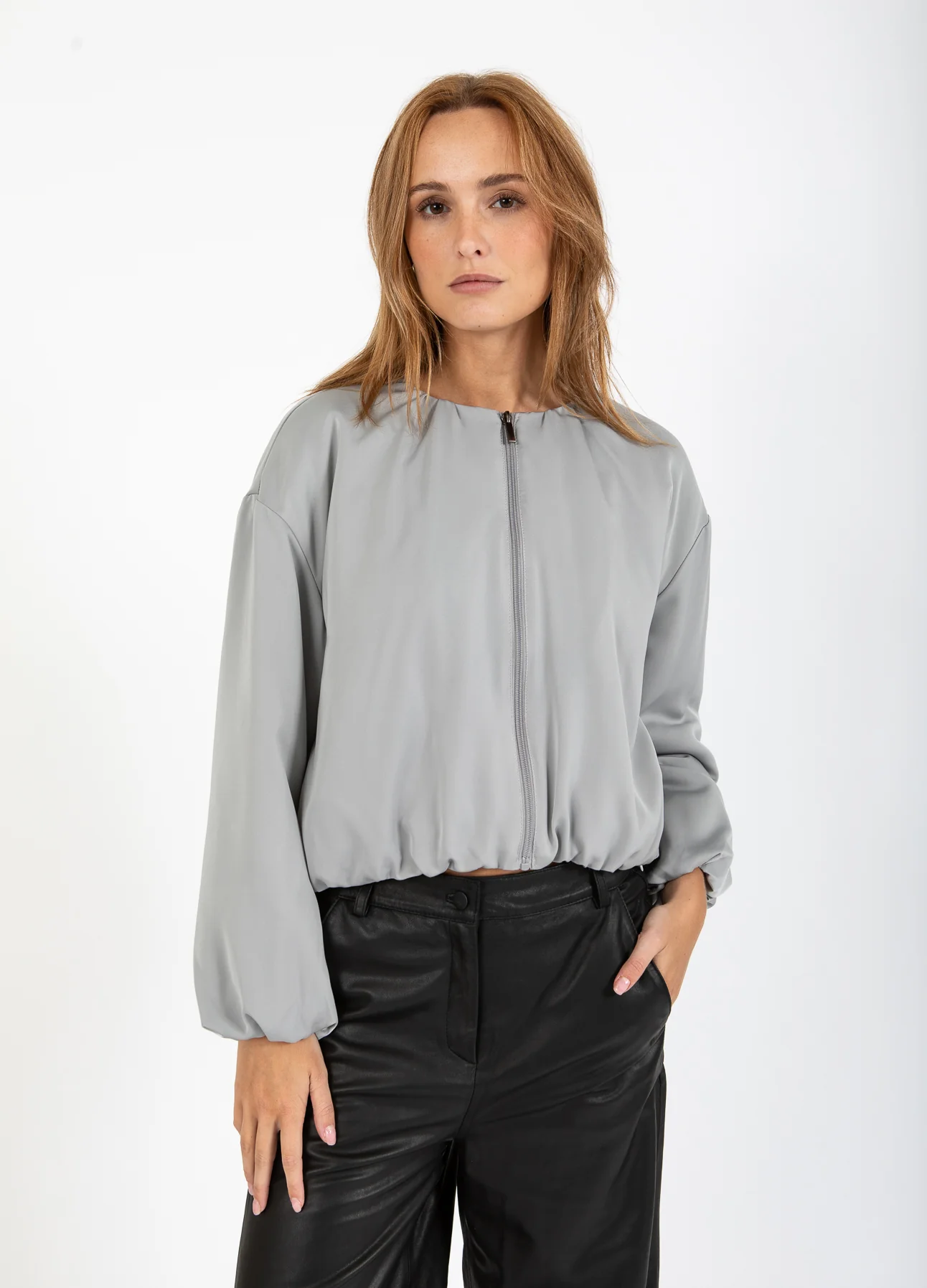 GEWATTEERD INGEKORTE JAS - Volcanic grey - Afbeelding 5