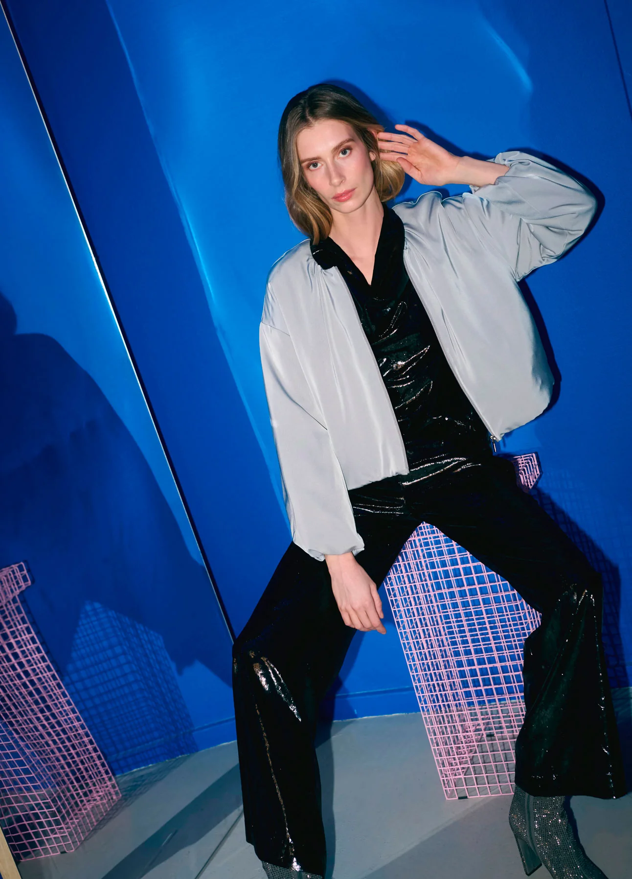 GEWATTEERD INGEKORTE JAS - Volcanic grey - Afbeelding 9