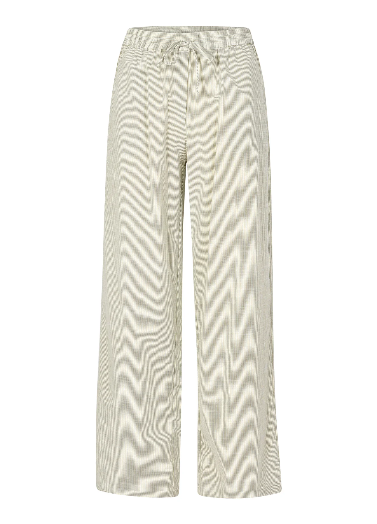 GWEN LANGE BROEK - SILLE PASVORM - Green stripe - Afbeelding 4