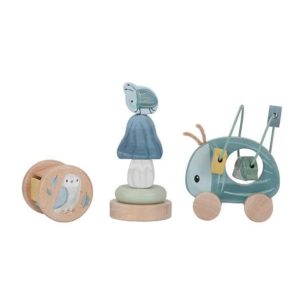 Giftset hout – Forest Friends met naam (gegraveerd)