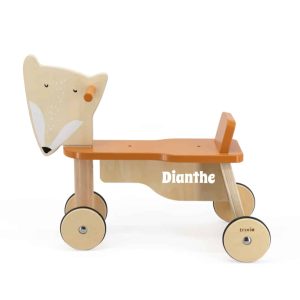 Houten Loopdier Meneer Vos met naam