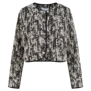 INGEKORTE JAS - Black/silver