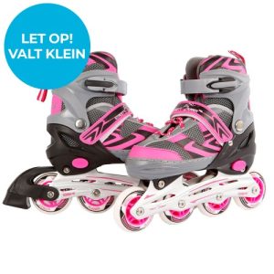 Inline skates roze-grijs maat 35-38