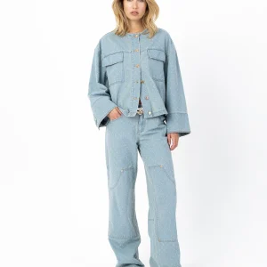 JEANS IN DOT DENIM - PETRA FIT - Dot denim